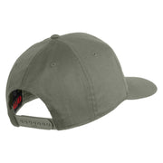 Combat Infantryman Patched Solid Cotton Twill Pro Style Cap - Grey OSFM