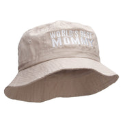 World's Best Mommy Embroidered Bucket Hat