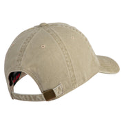 Air Mobility Command Veteran Embroidered Washed Solid Pigment Dyed Cotton Twill Brass Buckle Cap - Khaki OSFM