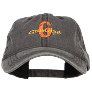 G for Grandpa Embroidered Washed Cap