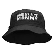 World's Best Mommy Embroidered Bucket Hat