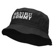 World's Best Mommy Embroidered Bucket Hat