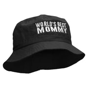 World's Best Mommy Embroidered Bucket Hat