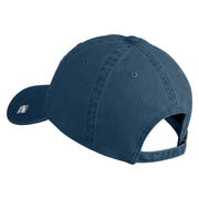 Air Mobility Command Veteran Embroidered Washed Solid Pigment Dyed Cotton Twill Brass Buckle Cap - Navy OSFM