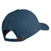 Air Mobility Command Veteran Embroidered Washed Solid Pigment Dyed Cotton Twill Brass Buckle Cap - Navy OSFM