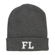 FL Florida State Embroidered Cuff Beanie