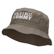 World's Best Mommy Embroidered Bucket Hat