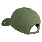 Air Mobility Command Veteran Embroidered Washed Solid Pigment Dyed Cotton Twill Brass Buckle Cap - Olive OSFM