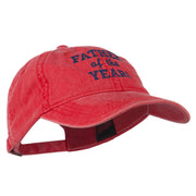 Father of the Year Embroidered Washed Cap