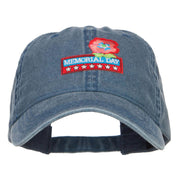 Memorial Day Flower Patched Washed Cap