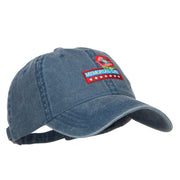 Memorial Day Flower Patched Washed Cap