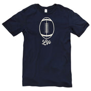 Football Life Graphic Design Unisex Short Sleeve Cotton Jersey T-Shirt