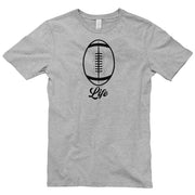 Football Life Graphic Design Unisex Short Sleeve Cotton Jersey T-Shirt