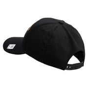 US Marine Corps Retired Design Embroidered 6 Panel Structured Cotton Twill Cap Made in USA - Black OSFM