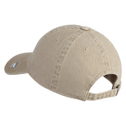 US Air Forces in Europe Veteran Embroidered Washed Solid Pigment Dyed Cotton Twill Brass Buckle Cap - Khaki OSFM