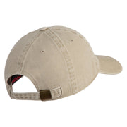 US Air Forces in Europe Veteran Embroidered Washed Solid Pigment Dyed Cotton Twill Brass Buckle Cap - Khaki OSFM