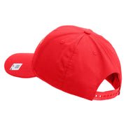 US Marine Corps Retired Design Embroidered 6 Panel Structured Cotton Twill Cap Made in USA - Red OSFM