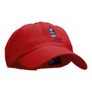 Patriotic Firework Bike Embroidered Cotton Twill Cap