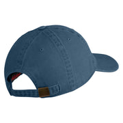 US Air Forces in Europe Veteran Embroidered Washed Solid Pigment Dyed Cotton Twill Brass Buckle Cap - Navy OSFM