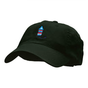 Patriotic Firework Bike Embroidered Cotton Twill Cap