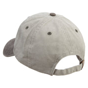 Whale Floating Logo Embroidered Pigment Dyed Wash Cap - Beige-Brown OSFM