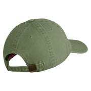 US Air Forces in Europe Veteran Embroidered Washed Solid Pigment Dyed Cotton Twill Brass Buckle Cap - Olive OSFM