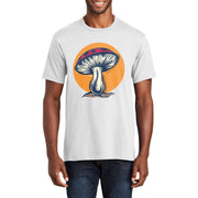 Illustrated Toadstool Graphic Men's Fan Favorite Crew Neck Tee Shirt