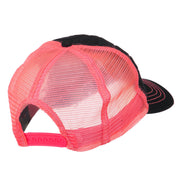 Fashion Quilted Trucker Two Tone Neon Mesh Cap