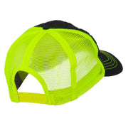 Fashion Quilted Trucker Two Tone Neon Mesh Cap