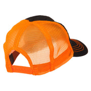 Fashion Quilted Trucker Two Tone Neon Mesh Cap