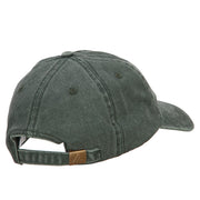 Fur Papa Embroidered Washed Cotton Twill Cap