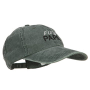 Fur Papa Embroidered Washed Cotton Twill Cap