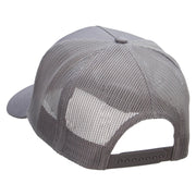 Dad Of The Year Solid Cotton Twill 5 panel Mesh Back Cap