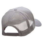 Dad Of The Year Solid Cotton Twill 5 panel Mesh Back Cap