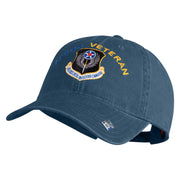 Air Force Special Operations Command Embroidered Washed Solid Pigment Dyed Cotton Twill Brass Buckle Cap