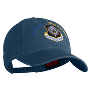 Air Force Special Operations Command Embroidered Washed Solid Pigment Dyed Cotton Twill Brass Buckle Cap