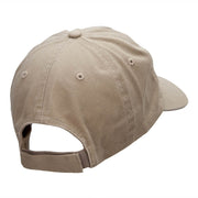 Flaming Baseball Outline Embroidered Unstructured Cotton Twill Cap