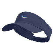 Navy Scuba Diving Logo Embroidered Cotton Twill Sun Visor - Navy OSFM