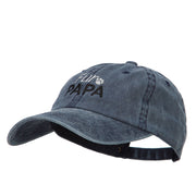 Fur Papa Embroidered Washed Cotton Twill Cap