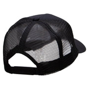 Dad Of The Year Solid Cotton Twill 5 panel Mesh Back Cap