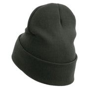 Star US Army Embroidered 12 Inch Long Knitted Beanie