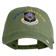 Air Force Special Operations Command Embroidered Washed Solid Pigment Dyed Cotton Twill Brass Buckle Cap