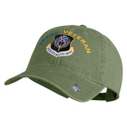Air Force Special Operations Command Embroidered Washed Solid Pigment Dyed Cotton Twill Brass Buckle Cap