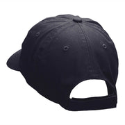 Flaming Baseball Outline Embroidered Unstructured Cotton Twill Cap