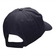 Flaming Baseball Outline Embroidered Unstructured Cotton Twill Cap