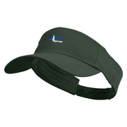 Navy Scuba Diving Logo Embroidered Cotton Twill Sun Visor - Dk-Green OSFM