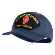 25th Infantry Division Tropic Lightning Patched Solid Cotton Twill Pro Style Cap - Navy OSFM