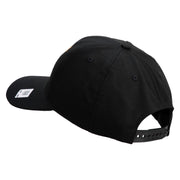 US Marines Veteran Flag Design Embroidered 6 Panel Structured Cotton Twill Cap Made in USA - Black OSFM