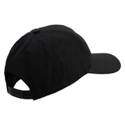 US Marines Veteran Flag Design Embroidered 6 Panel Structured Cotton Twill Cap Made in USA - Black OSFM