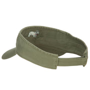 French Bulldog Embroidered Pro Style Cotton Washed Visor